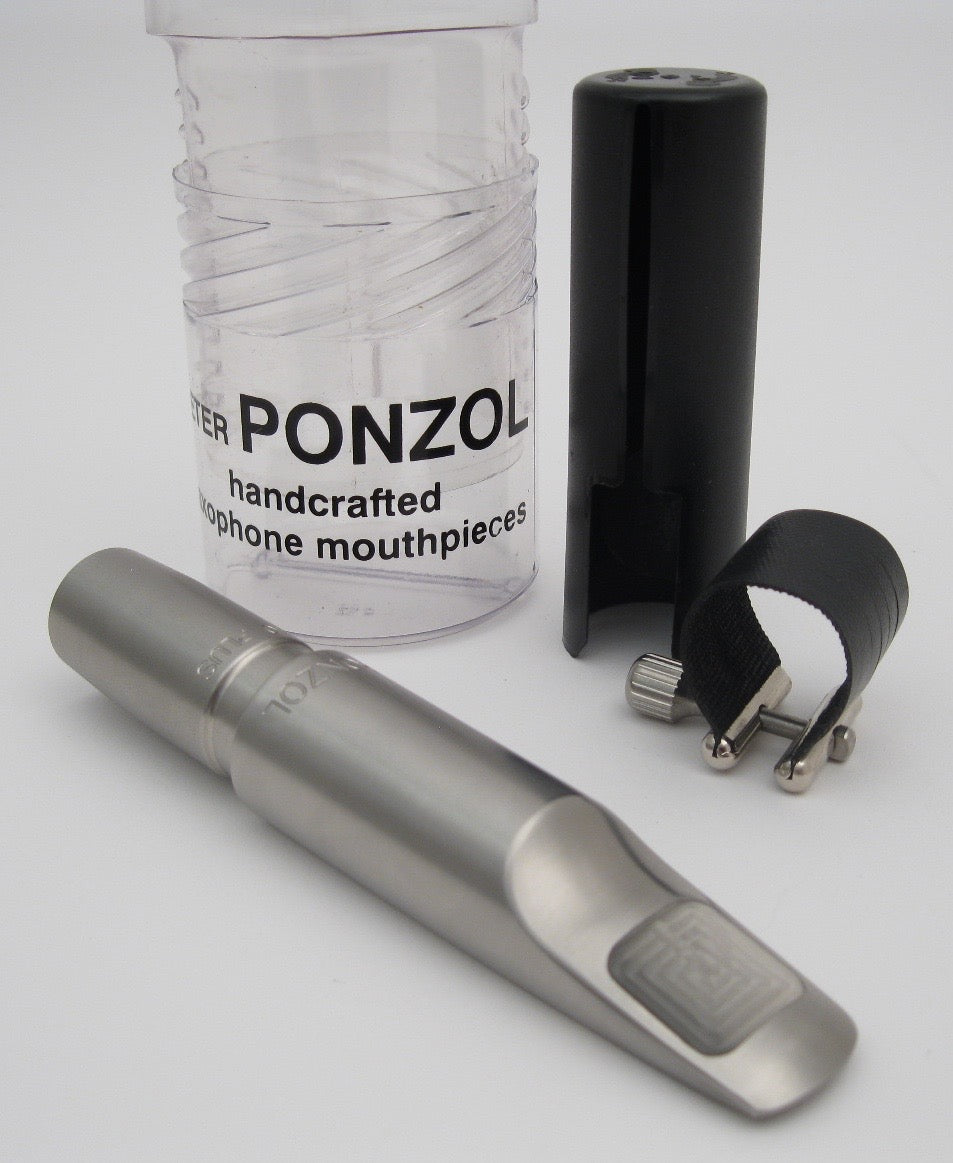 Ponzol Stainless Steel 110 Plus Baritone Saxophone Mouthpiece