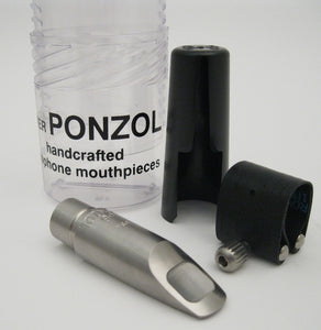 Ponzol Stainless Steel Soprano Saxophone Mouthpiece