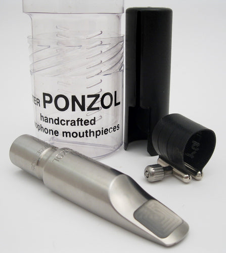 Ponzol Vintage Model Stainless Steel Tenor Saxophone Mouthpiece